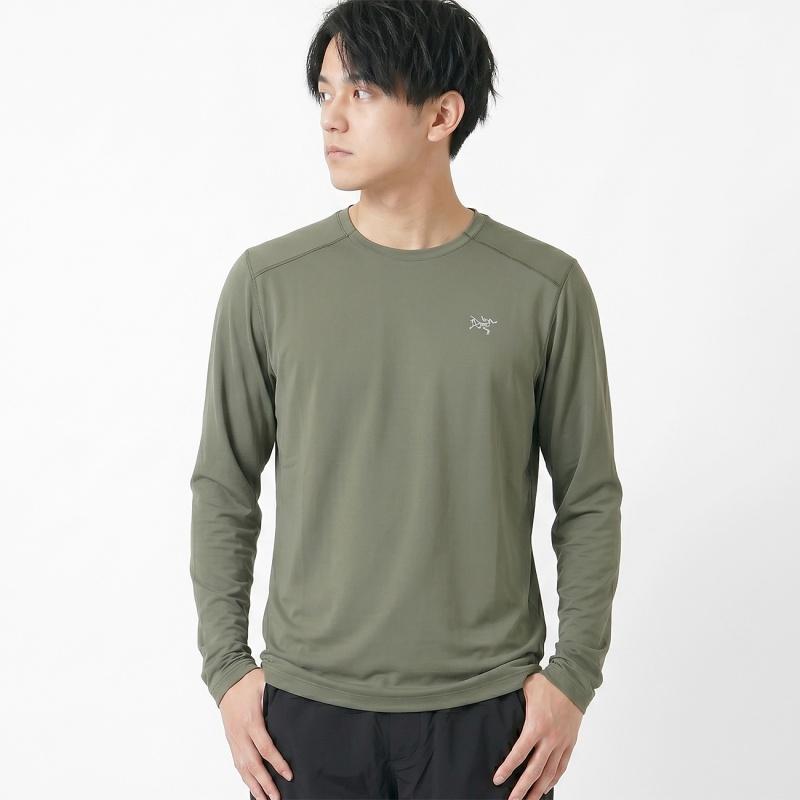 アークテリクス メンズ Tシャツ ARC’TERYX Cormac Crew LS コーマック クルー 長袖 カーキ X000009719 Forage Heather S/M/L/XL | ARC'TERYX
