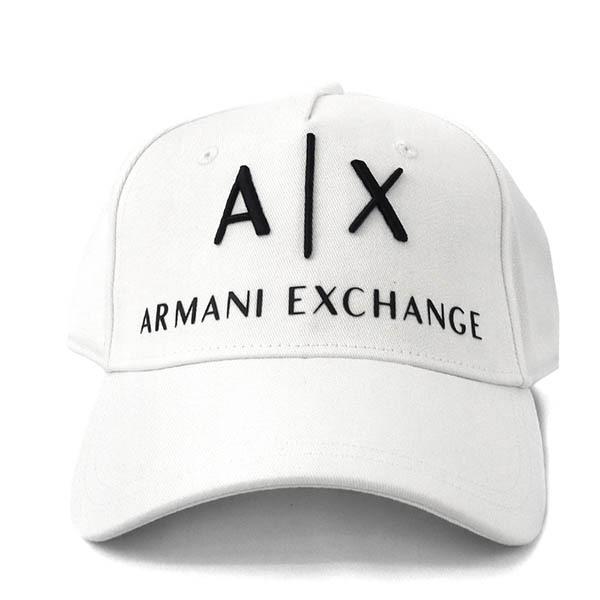 《P7倍_20日18:59迄》アルマーニエクスチェンジ 帽子 ARMANI EXCHANGE メンズ AX ロゴ キャップ ホワイト 954039  CC513 00010