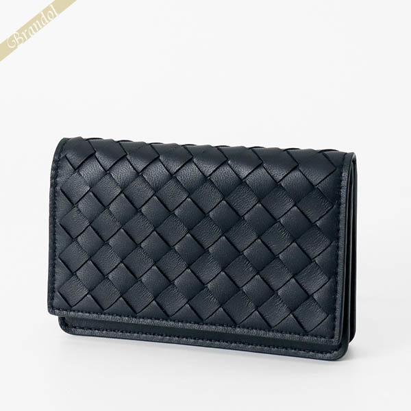 BOTTEGA VENETA ブラックレザー名刺入れ　新品未使用 BOTTEGA VENETA（ボッテガ・ヴェネタ） 名刺入れ ラムレザー イントレ