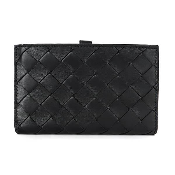 BOTTEGA VENETA 二つ折り財布 609070 VCPP3 8425 Black BOTTEGA VENETA ボッテガヴェネタ 二つ折り財布 609070 VCPP3