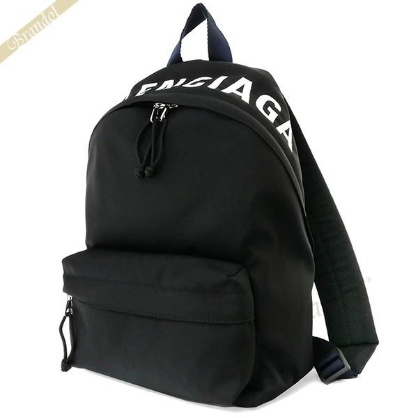 バレンシアガ リュック BALENCIAGA レディースサック ロゴ ナイロン ミニリュック ブラック 565798 HPG1X 1090
