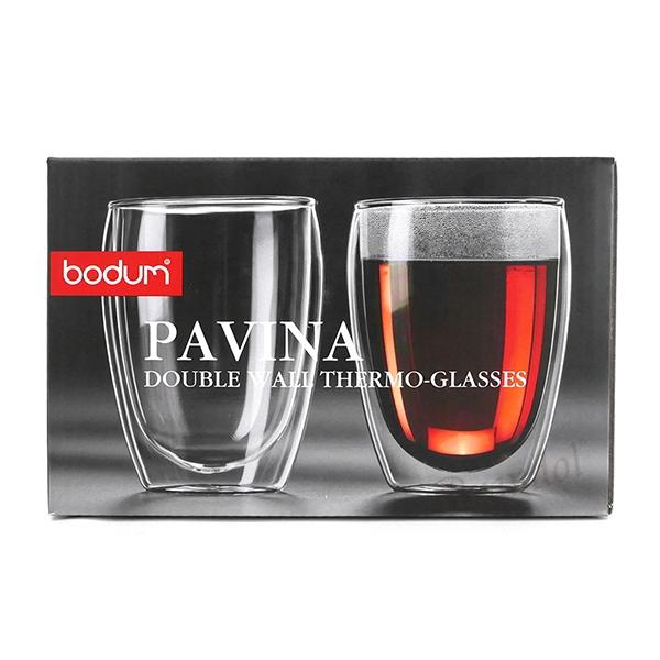 ボダム パヴィーナ ダブルウォールグラス bodum 350ml 2個セット クリア 4559-10US◇ | bodum | 01