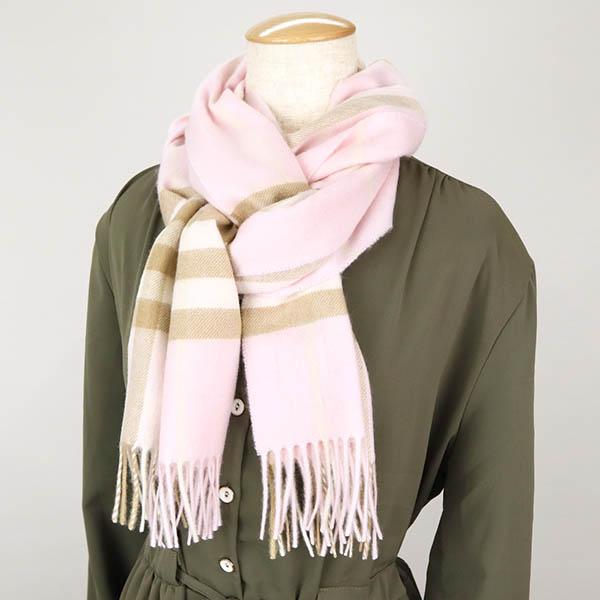 BURBERRY バーバリー マフラー レディース チェック柄 カシミヤ BURBERRY バーバリー マフラー レディース チェック柄 カシミヤ