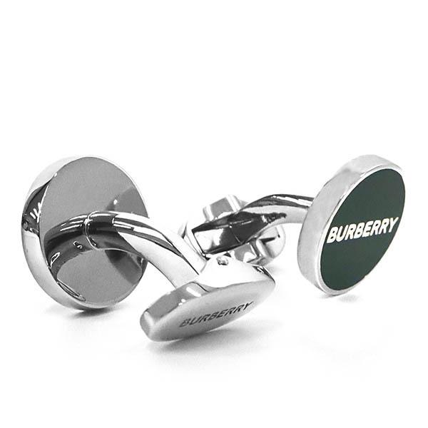 BURBERRY バーバリー カフスボタン メンズ 丸形 ロゴ グリーン BURBERRY バーバリー カフスボタン メンズ 丸形 ロゴ グリーン