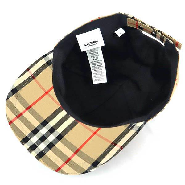 《期間限定_P8倍》バーバリーキャップ BURBERRY TBロゴ ヴィンテージチェック ベースボールキャップ Lサイズ ベージュ系 8038504 L