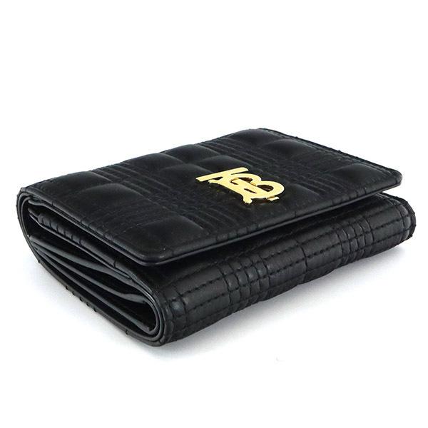 良品✨ バーバリー 三つ折り財布 TBロゴ キルティング リラ レザー