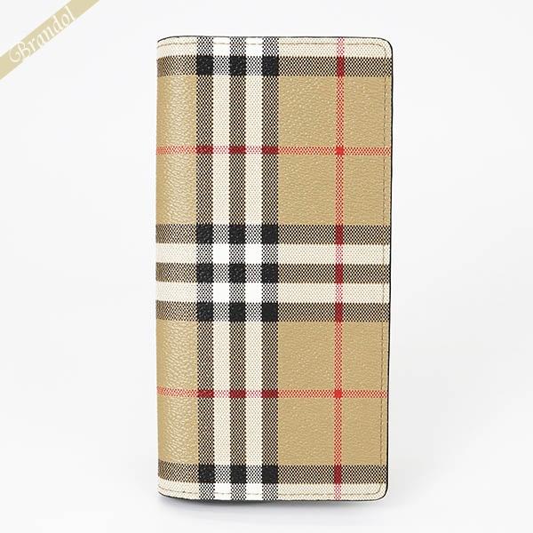 BURBERRY（バーバリー） 長財布 メンズ ヴィンテージチェック ベージュ