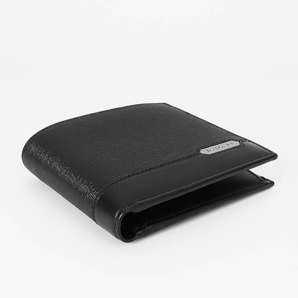 《クーポン配布》ブルガリ 二つ折り財布 BVLGARI ブルガリブルガリ マン ロゴプレート ブラック メンズ 280899 BLKの画像