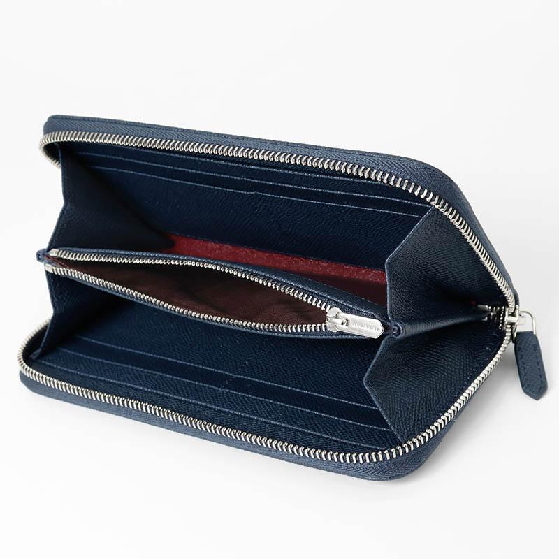 BVLGARI（ブルガリ） 長財布 ラウンドファスナー ネイビー 282588 DSAP