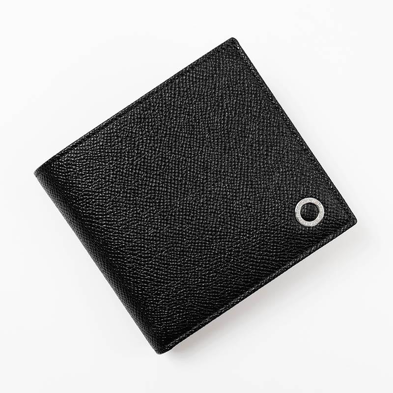 BVLGARI（ブルガリ） 二つ折り財布 バイカラーウォレット ブラック