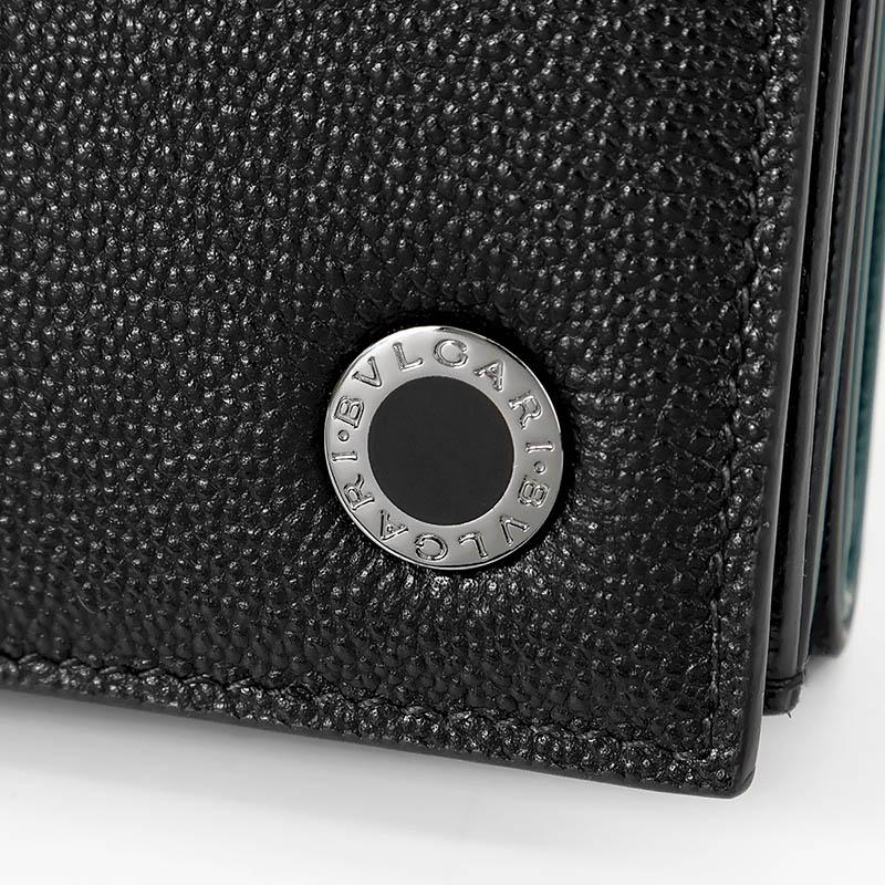 BVLGARI ブルガリリング 折りたたみ財布 三つ折財布 ブラック BVLGARI（ブルガリ） 《クーポン配布》ブルガリ 三つ折り財布 ブルガリ