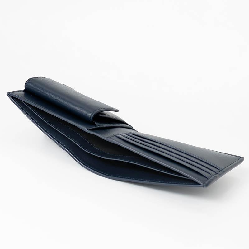 BVLGARI ネイビー 二つ折り財布 ブルガリ 財布 二つ折り メンズ ブランド BVLGARI 財布 メンズ 二