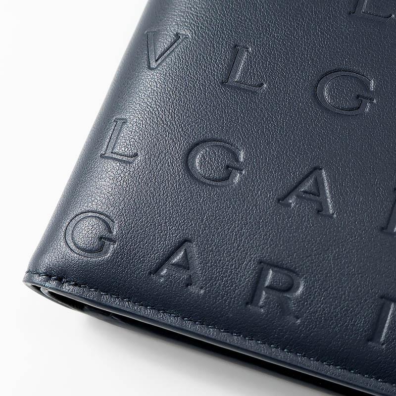 BVLGARI（ブルガリ） 《ポイント5倍》ブルガリ 二つ折り財布 ロゴ