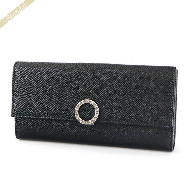 ブルガリ 長財布 BVLGARI 財布 メンズ レディース ブルガリ・ブルガリ レザー ブラック 30416 GRAIN BLK｜brandol