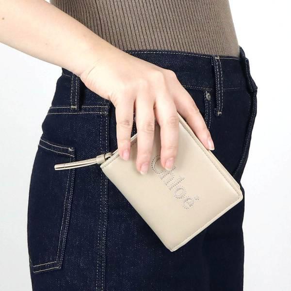 Chloe クロエ 二つ折り財布 レディース SENSE ロゴ コンパクト Chloe クロエ 二つ折り財布 レディース SENSE ロゴ コンパクト