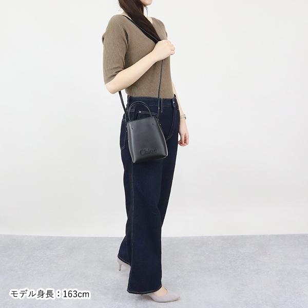 クロエ ショルダーバッグ Chloe レディース 縦型 2way ミニ トートバッグ レザー ブラック CHC23UP873 I10 001