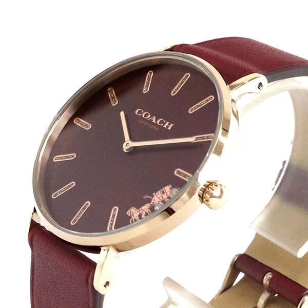 《期間限定P10倍》コーチ 腕時計 COACH レディース Perry ペリー 馬車モチーフ 36mm ボルドー 14503851｜brandol｜04