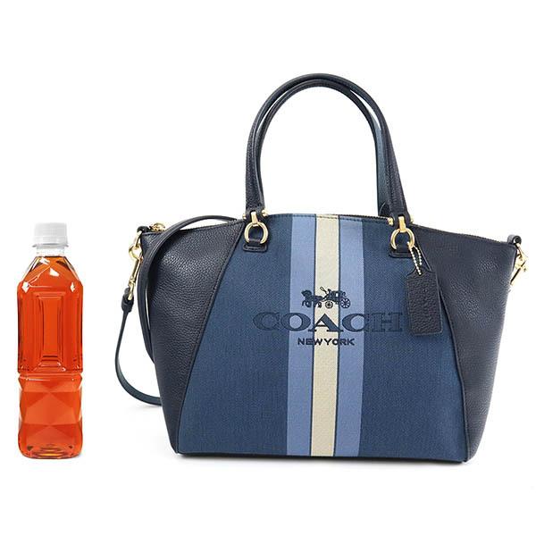 コーチ トートバッグ COACH ホース&キャリッジ ストライプ 2way サッチェルバッグ ブルー系 69646 GDPJU｜brandol｜07