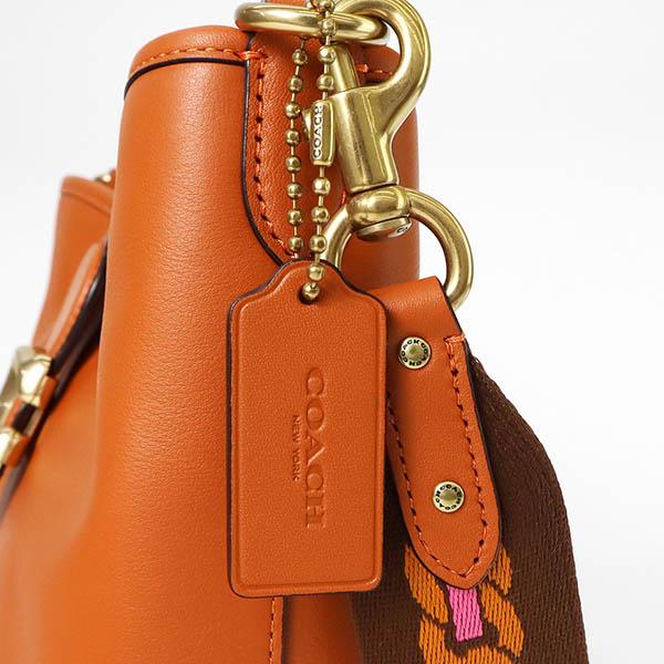 バケットバッグ コーチ ブラウン レザー ショルダーバッグ バケット