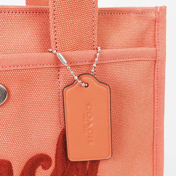 極美品　コーチ　COACH トートバッグ　テオ　オレンジ　Cロゴ COACH（コーチ） ショルダーバッグ ロゴ カーゴ 2way ミニ トート
