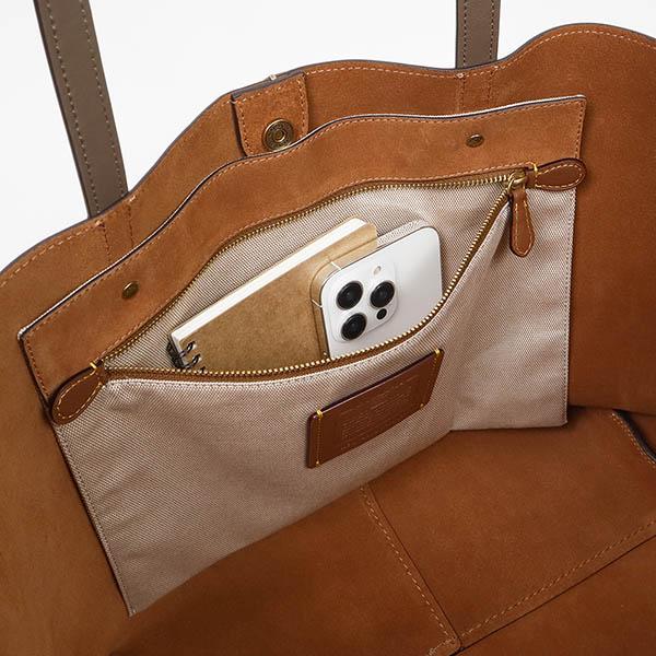 COACH ブラウン レザートートバッグ コーチ COACH バッグ （ブラウン） -ファッション通販 FASHION