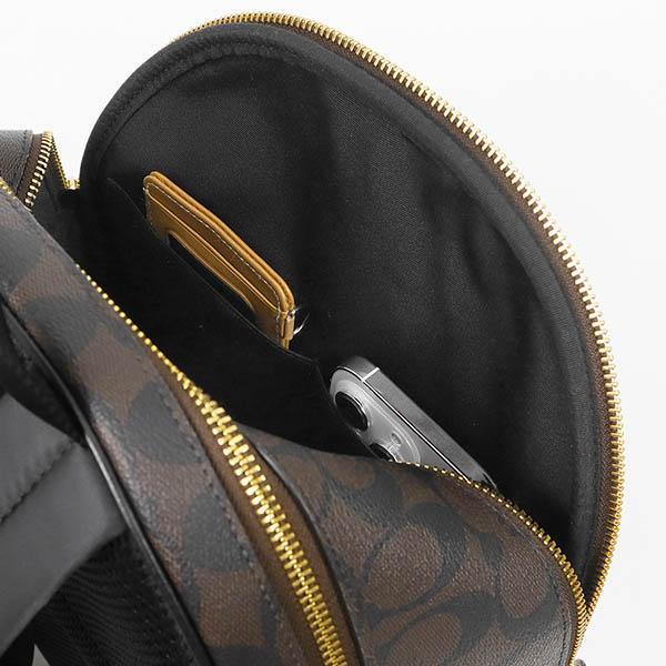 COACH コーチ シグネチャー バックパック ブラウン ブラック 未使用 COACH コーチ リュックサック シグネチャー コーティング