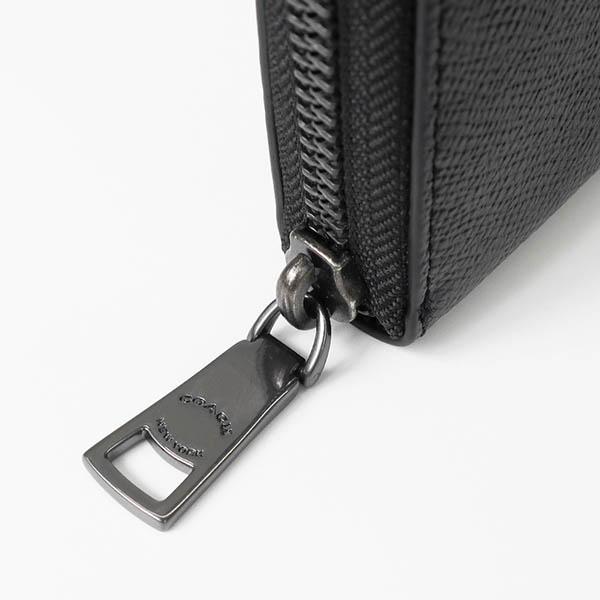 COACH コーチ 長財布 メンズ ラウンドファスナー クロスグレイン COACH コーチ 長財布 メンズ ラウンドファスナー クロスグレイン