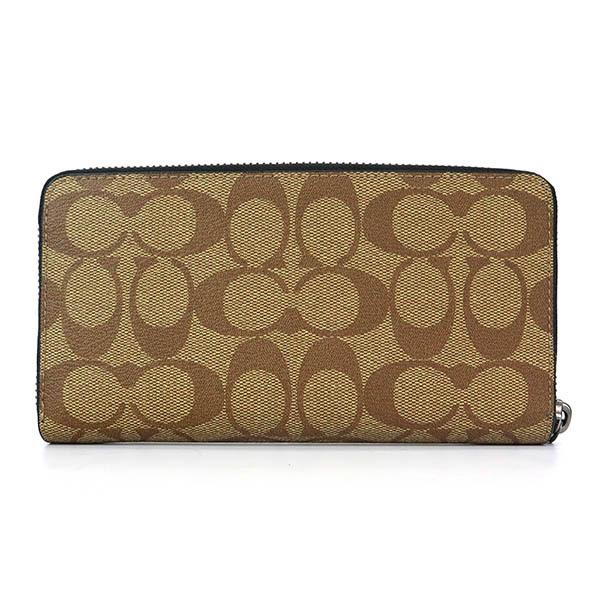 COACH（コーチ） 長財布 メンズ ラウンドファスナー シグネチャー