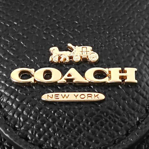 正規品❗️COACHブラックレザー 二つ折り財布 ❣️美品。ゴールドロゴ COACH（コーチ） 《クーポン配布中》コーチ 二つ折り財布 レディース