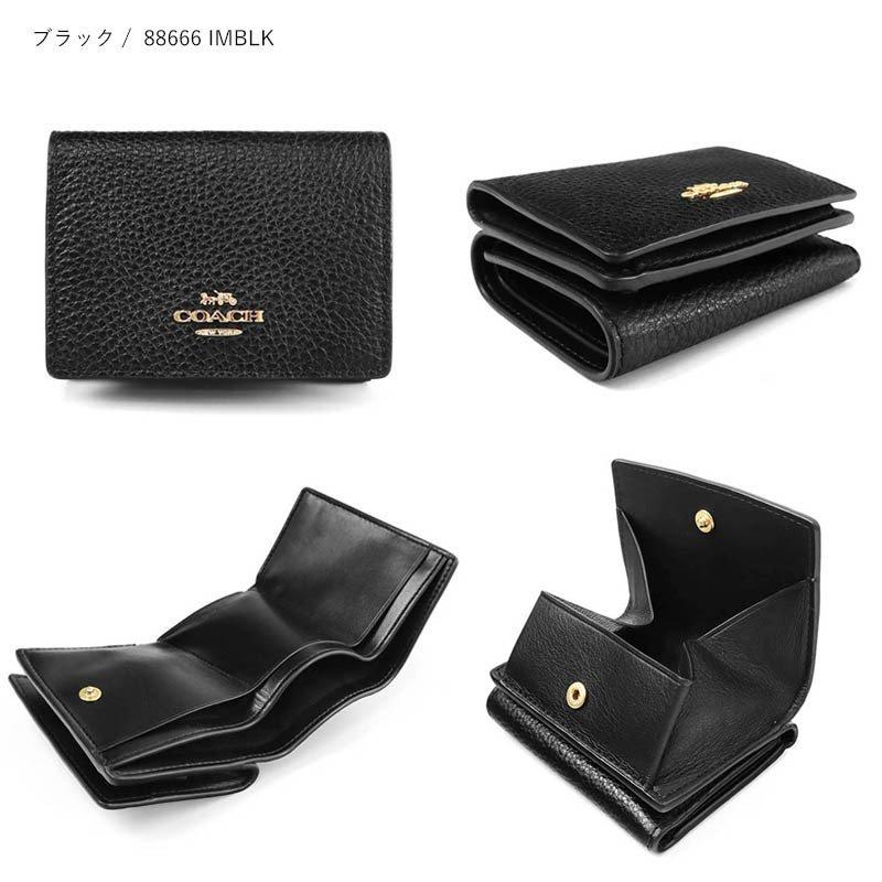 《P10倍_26日23:59迄》コーチ 三つ折り財布 COACH シンプル レザー ミニ財布 ネイビー 88666◇｜brandol｜12