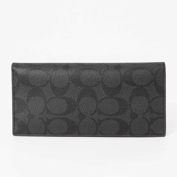 COACH コーチ 長財布 財布 メンズ シグネチャー ブラック系 COACH コーチ 長財布 財布 メンズ シグネチャー ブラック系