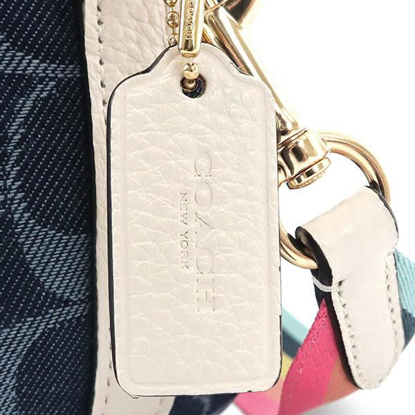 コーチ ショルダーバッグ COACH レディース シグネチャー ロゴ カメラバッグ ネイビー×ホワイト C2822 IMDEI｜brandol｜06