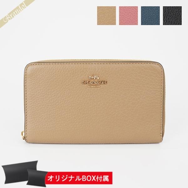 COACH（コーチ） ラウンドファスナー長財布 レザー 各色 レディース