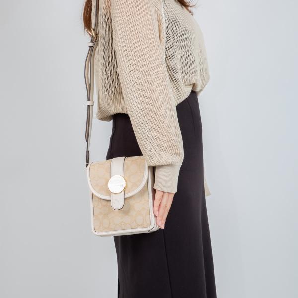 COACH コーチ ショルダーバッグ レディース シグネチャー 縦型 COACH コーチ ショルダーバッグ レディース シグネチャー 縦型