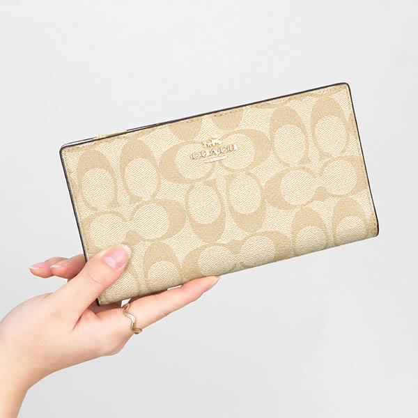 COACH 《P6倍_29日23:59迄》コーチ 長財布 シグネチャー スリム COACH 《P6倍_29日23:59迄》コーチ 長財布 シグネチャー スリム