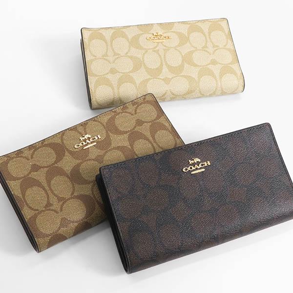 COACH 《P6倍_29日23:59迄》コーチ 長財布 シグネチャー スリム COACH 《P6倍_29日23:59迄》コーチ 長財布 シグネチャー スリム