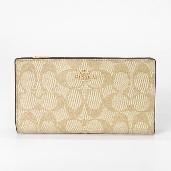 COACH 《P6倍_29日23:59迄》コーチ 長財布 シグネチャー スリム COACH 《P6倍_29日23:59迄》コーチ 長財布 シグネチャー スリム