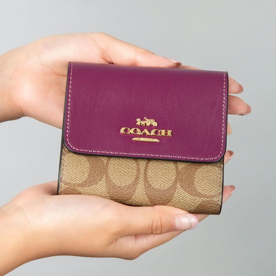 COACH コーチ 二つ折り財布 レディース シグネチャー スクエア COACH コーチ 二つ折り財布 レディース シグネチャー スクエア