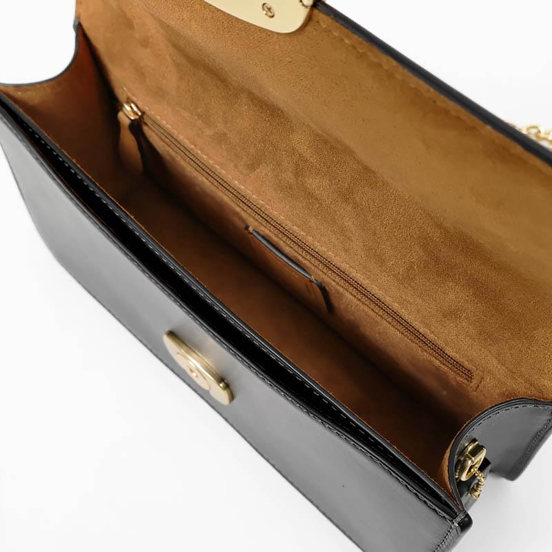 《クーポン》コーチ ショルダーバッグ COACH エライザ フラップ クロスボディ ブラック/ベージュ CP008_9