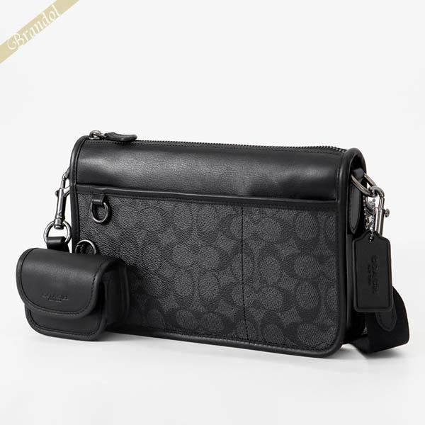 【美品】コーチ　COACH ショルダー バッグ　ヘリテージ　シグネチャー　黒 COACH（コーチ） 《クーポン財布》コーチ ショルダーバッグ