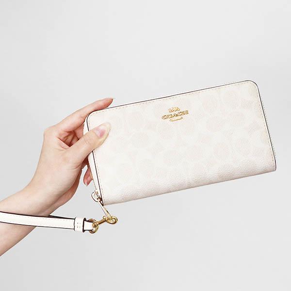 COACH コーチ ラウンドファスナー長財布 シグネチャー COACH コーチ ラウンドファスナー長財布 シグネチャー