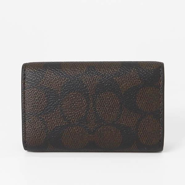 COACH コーチ キーケース シグネチャー ファイブリング ブラウン COACH コーチ キーケース シグネチャー ファイブリング ブラウン