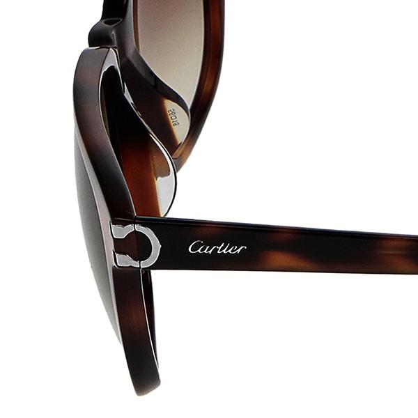 Cartier カルティエ サングラス ウェリントン型 ハバナ柄 セルフレーム 