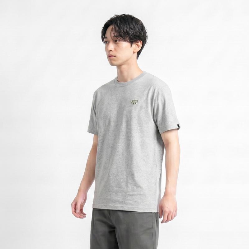 《クーポン》デウス・エクス・マキナ Tシャツ Deus Ex Machina メンズ 半袖 ワンポイント ロゴ S/M/L グレー T-DMF201877 GREY MARLE | DEUS EX MACHINA
