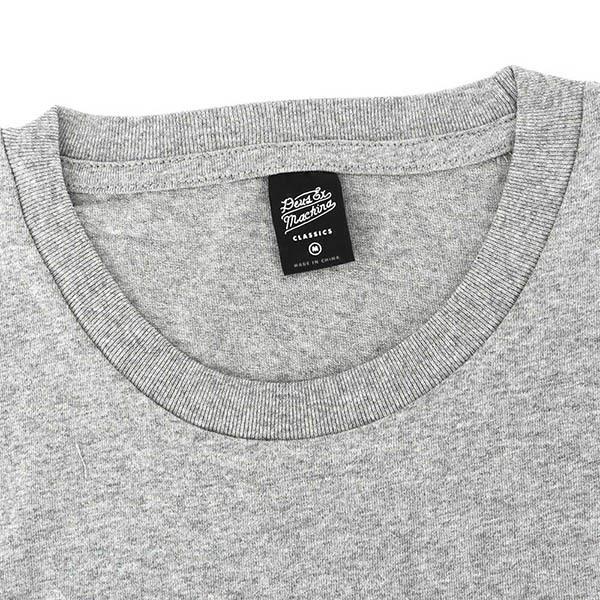 《クーポン》デウス・エクス・マキナ Tシャツ Deus Ex Machina メンズ 半袖 ワンポイント ロゴ S/M/L グレー T-DMF201877 GREY MARLE | DEUS EX MACHINA | 01