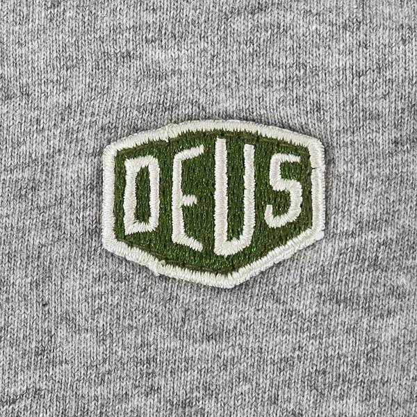 《クーポン》デウス・エクス・マキナ Tシャツ Deus Ex Machina メンズ 半袖 ワンポイント ロゴ S/M/L グレー T-DMF201877 GREY MARLE | DEUS EX MACHINA | 02