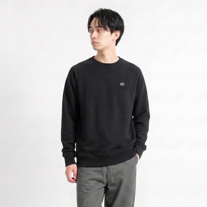 デウス・エクス・マキナ スウェット Deus Ex Machina メンズ ワンポイントロゴ 長袖 S/M/L ブラック DMF208878 BLACK◇ | DEUS EX MACHINA