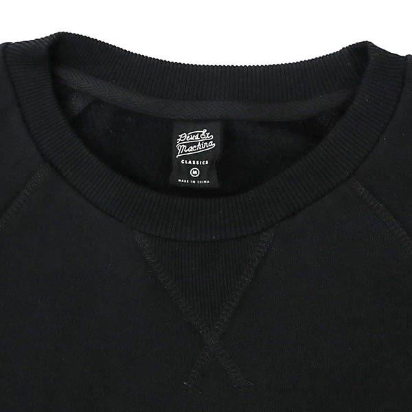 デウス・エクス・マキナ スウェット Deus Ex Machina メンズ ワンポイントロゴ 長袖 S/M/L ブラック DMF208878 BLACK◇ | DEUS EX MACHINA | 01