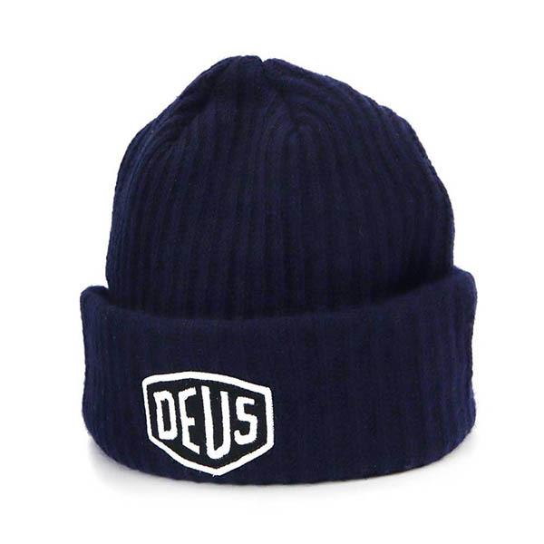 デウス・エクス・マキナ ニットキャップ Deus Ex Machina メンズ ロゴ ビーニー 帽子 ネイビー DMW47269 NAVY◇ | DEUS EX MACHINA | 02