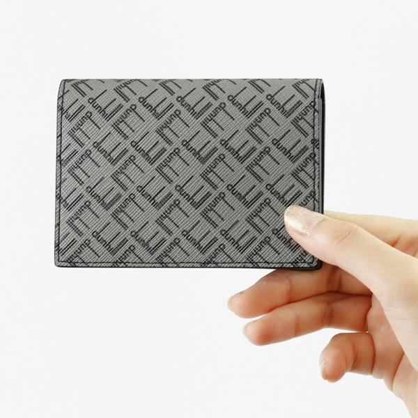 dunhill ダンヒル 名刺入れ シグネチャー柄 カードケース グレー dunhill ダンヒル 名刺入れ シグネチャー柄 カードケース グレー